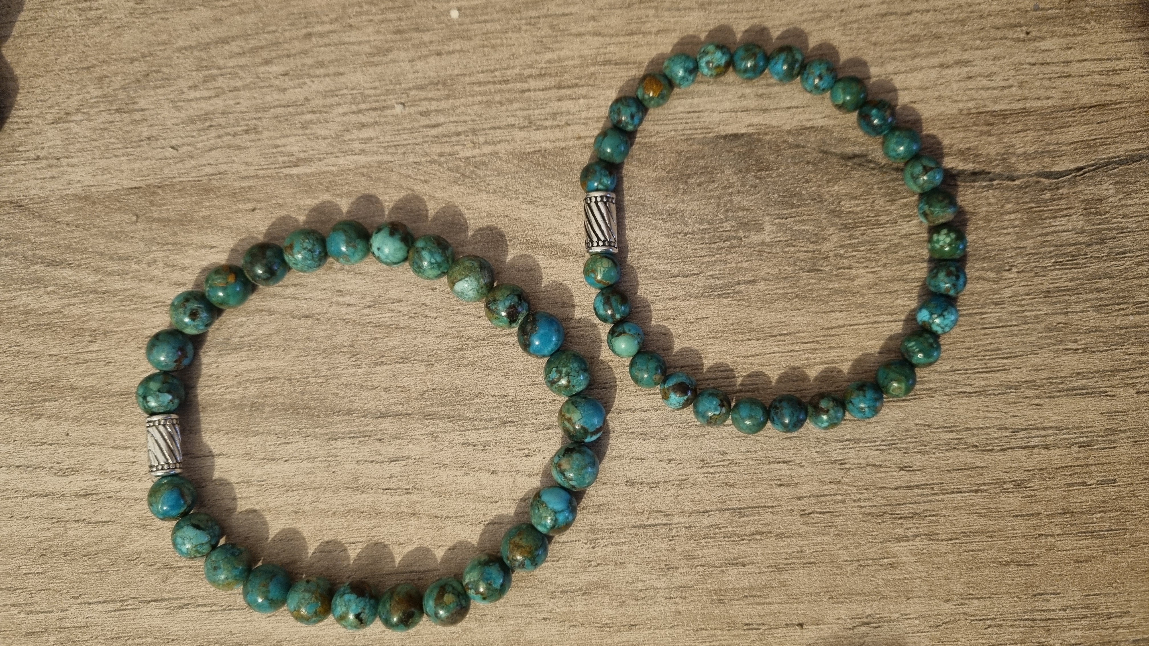 Duo de Bracelet en Turquoise Naturelle